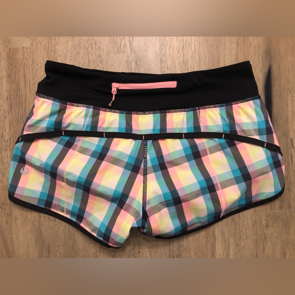 Lululemon | Plaid Speed Up Shorts - Picture 2 of 8